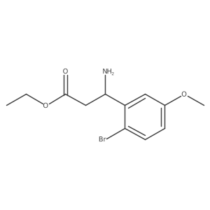Ethyl (I(2)R)-I(2)-amino-2-bromo-5-methoxybenzenepropanoate Structure