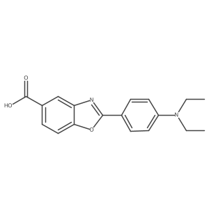 2-[4-(Diethylamino)phenyl]-1,3-benzoxazole-5-carboxylic acid结构式