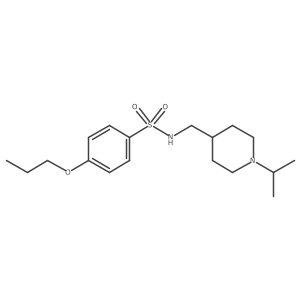 N-{[1-(propan-2-yl)piperidin-4-yl]methyl}-4-propoxybenzene-1-sulfonamide Structure