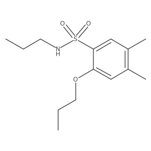 [(4,5-Dimethyl-2-propoxyphenyl)sulfonyl]propylamine Structure