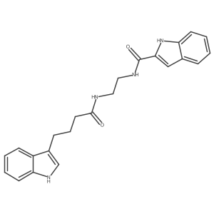 N-(2-{[4-(1H-indol-3-yl)butanoyl]amino}ethyl)-1H-indole-2-carboxamide Structure