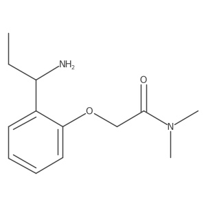 2-[2-(1-aminopropyl)phenoxy]-N,N-dimethylacetamide结构式