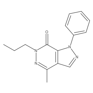 4-methyl-1-phenyl-6-propyl-1H,6H,7H-pyrazolo[3,4-d]pyridazin-7-one Structure