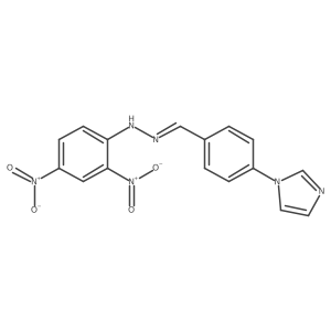 4-(1H-Imidazol-1-yl)benzaldehyde 2-(2,4-dinitrophenyl)hydrazone Structure