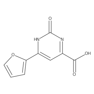 6-(Furan-2-yl)-2-hydroxypyrimidine-4-carboxylic acid结构式