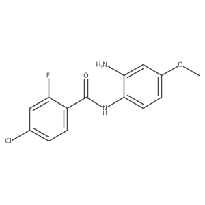N-(2-Amino-4-methoxyphenyl)-4-chloro-2-fluorobenzamide结构式