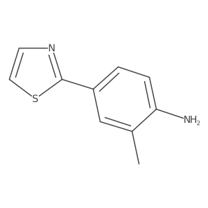2-Methyl-4-(2-thiazolyl)benzenamine结构式