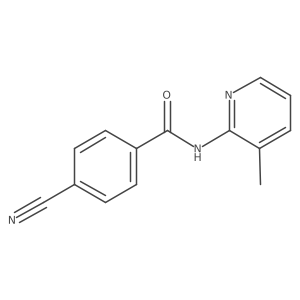 4-cyano-N-(3-methylpyridin-2-yl)benzamide Structure
