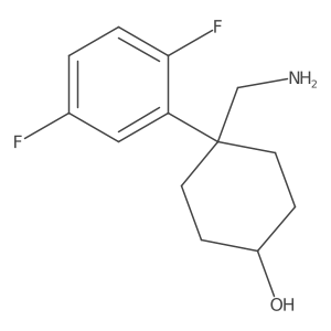 4-(Aminomethyl)-4-(2,5-difluorophenyl)cyclohexan-1-ol结构式
