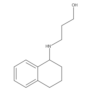 3-[(1,2,3,4-Tetrahydronaphthalen-1-yl)amino]propan-1-ol结构式