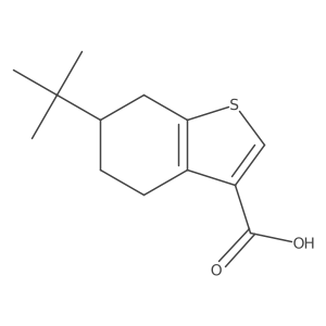 6-(Tert-butyl)-4,5,6,7-tetrahydrobenzo[b]thiophene-3-carboxylic acid Structure