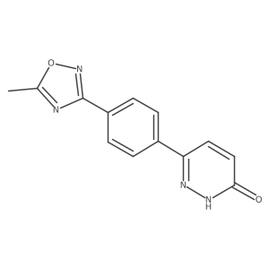 6-[4-(5-methyl-1,2,4-oxadiazol-3-yl)phenyl]-2H-pyridazin-3-one Structure
