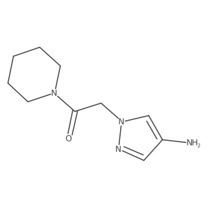 2-(4-Amino-1h-pyrazol-1-yl)-1-(piperidin-1-yl)ethan-1-one结构式