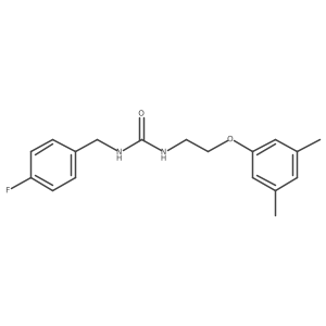 1-(2-(3,5-Dimethylphenoxy)ethyl)-3-(4-fluorobenzyl)urea Structure