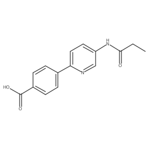 4-[5-(Propionylamino)pyridin-2-yl]benzoic acid Structure