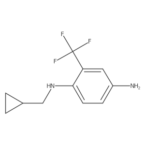N1-(cyclopropylmethyl)-2-(trifluoromethyl)benzene-1,4-diamine结构式