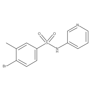 [(4-Bromo-3-methylphenyl)sulfonyl]-3-pyridylamine结构式
