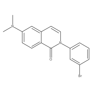 2-(3-Bromo-phenyl)-6-dimethylamino-2H-isoquinolin-1-one Structure