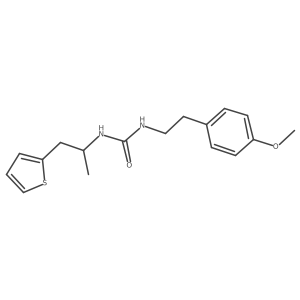 1-(4-Methoxyphenethyl)-3-(1-(thiophen-2-yl)propan-2-yl)urea Structure