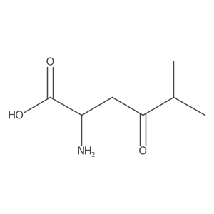 (2S)-2-amino-5-methyl-4-oxohexanoic acid结构式