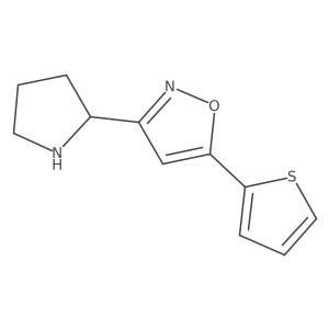 3-(2-Pyrrolidinyl)-5-(2-thienyl)isoxazole结构式