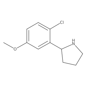 (S)-2-(2-Chloro-5-methoxyphenyl)pyrrolidine Structure