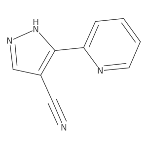 3-(pyridin-2-yl)-1H-pyrazole-4-carbonitrile Structure