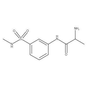 2-amino-N-[3-(methylsulfamoyl)phenyl]propanamide结构式