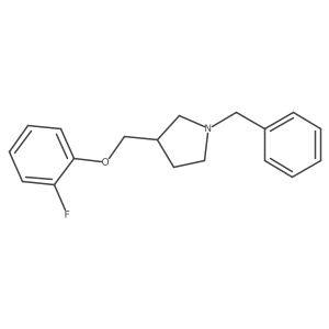 1-Benzyl-3-(2-fluoro-phenoxymethyl)-pyrrolidine Structure
