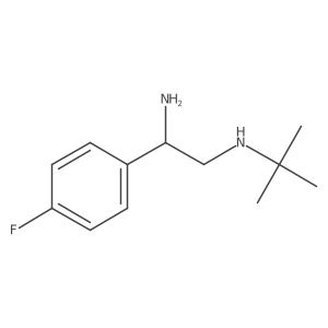 (1S)-N2-(1,1-Dimethylethyl)-1-(4-fluorophenyl)-1,2-ethanediamine结构式