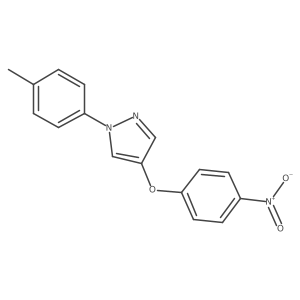 4-(4-Nitro-phenoxy)-1-p-tolyl-1H-pyrazole Structure