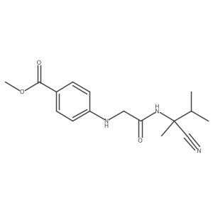 Methyl 4-[[2-[(2-cyano-3-methylbutan-2-yl)amino]-2-oxoethyl]amino]benzoate结构式