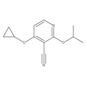 4-Cyclopropoxy-2-isopropoxynicotinonitrile结构式