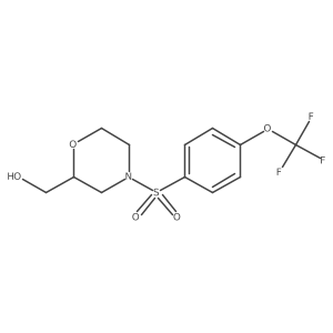 [4-[4-(Trifluoromethoxy)phenyl]sulfonylmorpholin-2-yl]methanol结构式