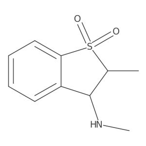Benzo[b]thiophen-3-amine, 2,3-dihydro-N,2-dimethyl-, 1,1-dioxide Structure