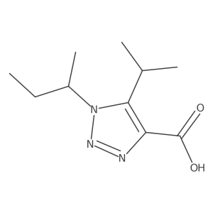 1-(Sec-butyl)-5-isopropyl-1h-1,2,3-triazole-4-carboxylic acid Structure
