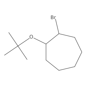 1-Bromo-2-(tert-butoxy)cycloheptane Structure