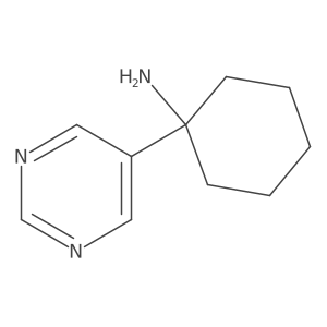 1-(Pyrimidin-5-yl)cyclohexan-1-amine结构式