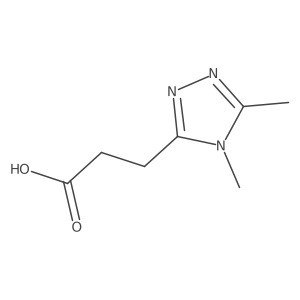 3-(dimethyl-4H-1,2,4-triazol-3-yl)propanoic acid结构式