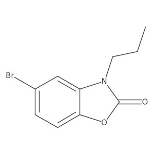 5-Bromo-3-propyl-3H-benzooxazol-2-one结构式