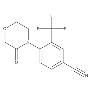 4-(3-Oxomorpholin-4-YL)-3-(trifluoromethyl)benzonitrile结构式