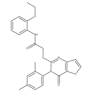 2-{[3-(2,4-dimethylphenyl)-4-oxo-3,4-dihydrothieno[3,2-d]pyrimidin-2-yl]sulfanyl}-N-(2-ethoxyphenyl)acetamide Structure