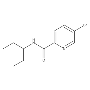 2-Pyridinecarboxamide, 5-bromo-N-(1-ethylpropyl)-结构式