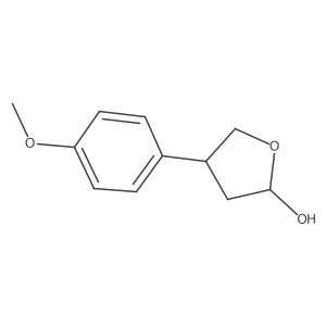 Tetrahydro-4-(4-methoxyphenyl)-2-furanol Structure