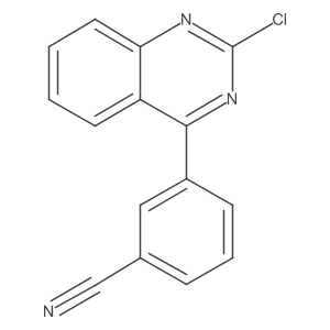 3-(2-Chloroquinazolin-4-yl)benzonitrile结构式