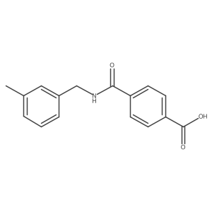 4-{[(3-Methylphenyl)methyl]carbamoyl}benzoic acid结构式