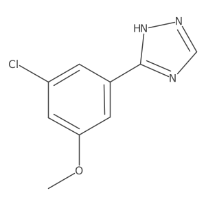 5-(3-chloro-5-methoxyphenyl)-1H-1,2,4-triazole结构式