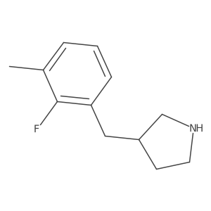 3-[(2-Fluoro-3-methylphenyl)methyl]pyrrolidine结构式