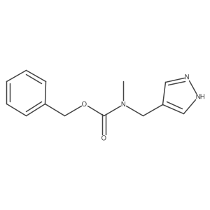 benzyl N-methyl-N-[(1H-pyrazol-4-yl)methyl]carbamate Structure