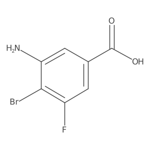 3-Amino-4-bromo-5-fluorobenzoic acid Structure